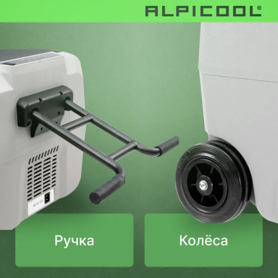 Автохолодильник Alpicool ET60 (12/24) на колесах